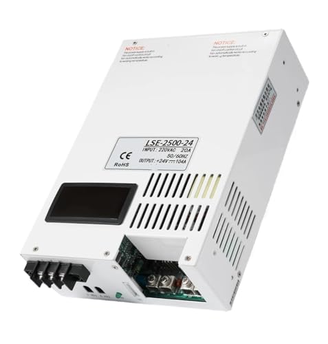 ZVQYSGIW Einstellbares Schaltnetzteil Digitalanzeige 2500W AC/DC CC/CV 0-12V 24V 36V 48V 60V 72V 80V 110V 220V Industrie(180-264V_0-60V 0-41.6A) von ZVQYSGIW