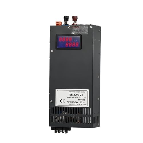 ZVQYSGIW SE2000 2000W Schaltnetzteil 0-12V 24V 36V 48V 60V 80V 110V 220V Digitalanzeige Einstellbar AC/DC(0-80V_2000W with Display) von ZVQYSGIW
