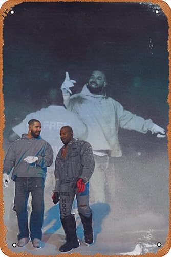 Kanye West x Drake "LA Coliseum" Musik-Blechschild Poster Retro Vintage Metall Bar Club Wandkunst Dekoration 20,3 x 30,5 cm Kanye West x Drake "LA Coliseum" Musik-Blechschild Poster Retro Vintage Metall Bar Club Wandkunst Dekoration 20,3 x 30,5 cm von ZVUCEEC