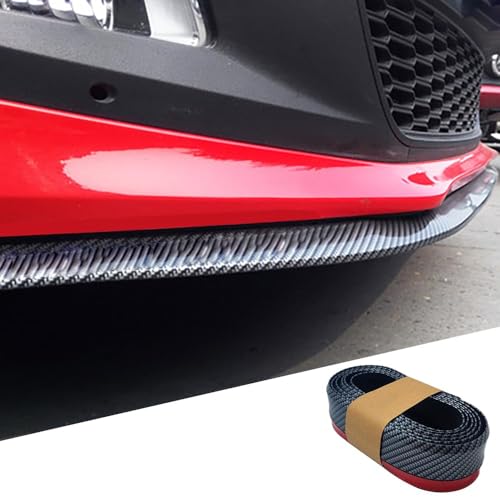 ZWBC Auto Frontspoiler für Audi S1 S3 S5 S6 S7 S8 8V B9 8T F5 C7 C8 D4,2,5 m Lange Gummi-Stoßstangen-Außenleiste, Frontlippen-Diffusor-Schutzabdeckung,A von ZWBC