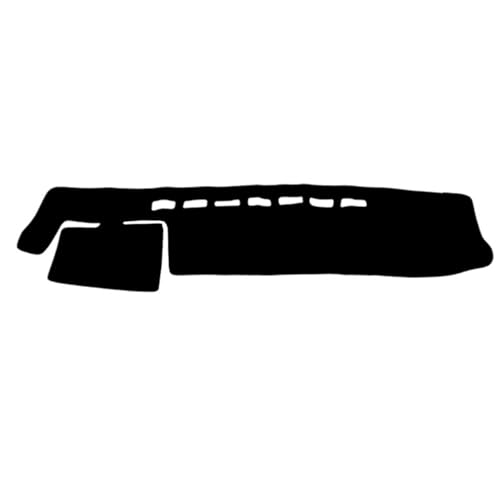 ZWBC Dashboard Matte für Toyota REGIUSACE Commuter 2005-2018 5th Generation, Armaturenbrett Abdeckung Anti-Rutsch Schutz für Armaturenbretter Instrument Panel Teppiche,Right Hand Drive-Black von ZWBC