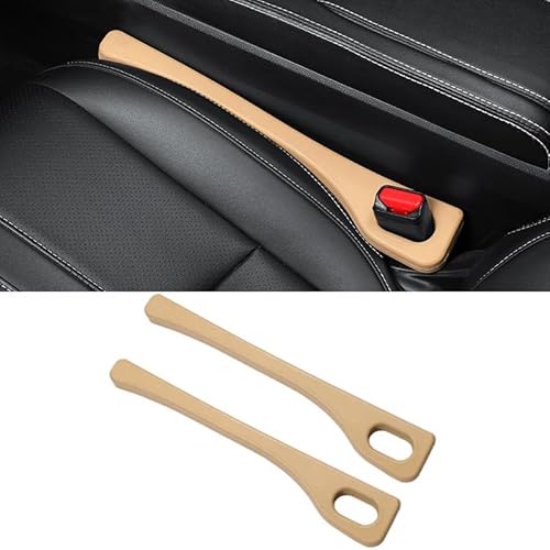 2 Stück Autositz Lückenfüller für Mercedes Benz E Class Sedan W211 W212 W213 E200,Autositz-Gap-Stecker, Sitzlücken Streifen, Sitzseite Auslaufsicherer Streifen, Auto Innenraum Zubehör Beige von ZWBFBS