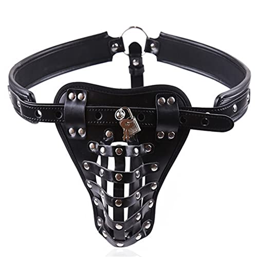 Leder Sexy Keuschheitsgürtel, Einstellbar Keuschheitsgürtel Für Herren SM Fetisch Bondage Höschen Sklaven Erotische Kostüme Mit Schlüssel Und Schloss Keuschheit Fesselspiele Sexspielzeug Für Männer Leder Sexy Keuschheitsgürtel, Einstellbar Keuschheitsgürtel Für Herren SM Fetisch Bondage Höschen Sklaven Erotische Kostüme Mit Schlüssel Und Schloss Keuschheit Fesselspiele Sexspielzeug Für Männer von ZWBHSH