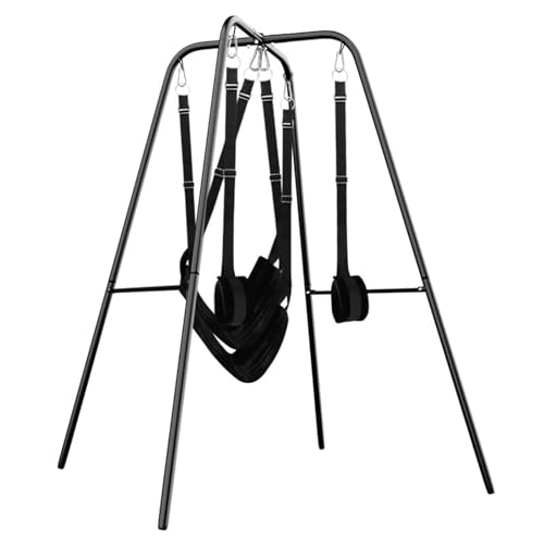 Liebesschaukeln Liebesschaukel Sexschaukel Mit Gestell, Belastbar Bis 200kg Sex Swing Sexschaukel Mit Verstellbaren Riemen BDSM Luxus Bondage Set Extrem Sexspielzeug Für Verschiedene Sexpositionen Liebesschaukeln Liebesschaukel Sexschaukel Mit Gestell, Belastbar Bis 200kg Sex Swing Sexschaukel Mit Verstellbaren Riemen BDSM Luxus Bondage Set Extrem Sexspielzeug Für Verschiedene Sexpositionen von ZWBHSH