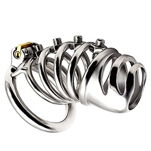 Peniskäfig Cbt Keuschheitsgürtel Mann Extrem Chastity Cage Mit 4 Verstellbaren Nieten Edelstahl Cock Cage Male Chastity Device Sklave Penis Folter Bondage Sm Sexspielzeug Für Männer Extreme,50mm Peniskäfig Cbt Keuschheitsgürtel Mann Extrem Chastity Cage Mit 4 Verstellbaren Nieten Edelstahl Cock Cage Male Chastity Device Sklave Penis Folter Bondage Sm Sexspielzeug Für Männer Extreme,50mm von ZWBHSH