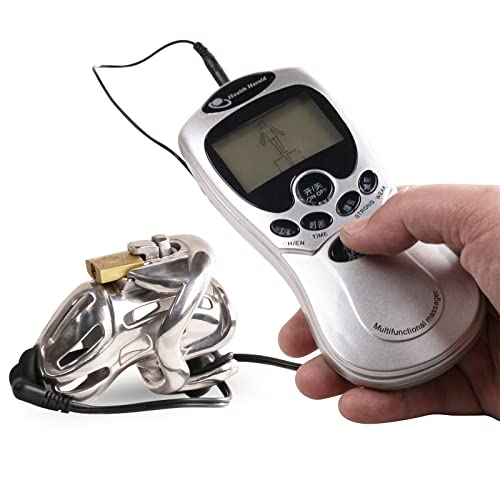 Peniskäfig Edelstahl Keuschheitsgürtel Für Herren Elektro Schock Chastity Cage Cock Cage Keuschheitskäfig Mit Katheter Penis Plug BDSM Fesseln Bondage Fetisch Sexspielzeug Für Männer,Short style,45mm Peniskäfig Edelstahl Keuschheitsgürtel Für Herren Elektro Schock Chastity Cage Cock Cage Keuschheitskäfig Mit Katheter Penis Plug BDSM Fesseln Bondage Fetisch Sexspielzeug Für Männer,Short style,45mm von ZWBHSH