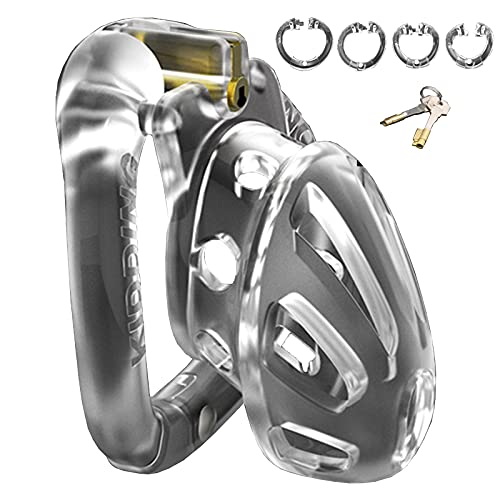 ZWBHSH 2021 Peniskäfig Plastik Keuschheitskäfig Herren mit 4 Offenen Penisringen Extrem Bondage Cock Cage BDSM Abstinenz Fetisch Keuschheitsgürtel Männer Sexspielzeug,Clear,S ZWBHSH 2021 Peniskäfig Plastik Keuschheitskäfig Herren mit 4 Offenen Penisringen Extrem Bondage Cock Cage BDSM Abstinenz Fetisch Keuschheitsgürtel Männer Sexspielzeug,Clear,S von ZWBHSH