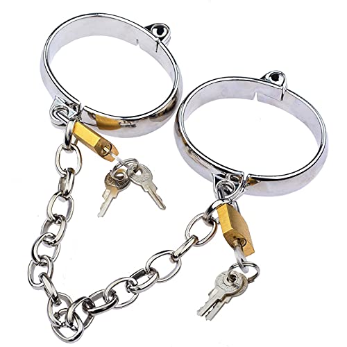 ZWBHSH Bondage Metall Handschellen Fußfessel Abschließbar Erotiek Zubehör Fetisch Sklave Handfesseln Sexspiel Erotik Fesseln Sex Set BDSM Sexspielzeug Für Männer Und FrauenM/Fußfessel ZWBHSH Bondage Metall Handschellen Fußfessel Abschließbar Erotiek Zubehör Fetisch Sklave Handfesseln Sexspiel Erotik Fesseln Sex Set BDSM Sexspielzeug Für Männer Und FrauenM/Fußfessel von ZWBHSH