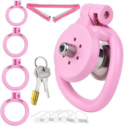 ZWBHSH Flat Peniskäfig Nylon Harz Keuschheitsgürtel Chastity Cage 3D Cock Cage BDSM Peniskäfig Set Mit 4 Cock Ring Extrem SM Bondage Atmungsaktiv Keuschheitskäfig Sexspielzeug Für Männer ZWBHSH Flat Peniskäfig Nylon Harz Keuschheitsgürtel Chastity Cage 3D Cock Cage BDSM Peniskäfig Set Mit 4 Cock Ring Extrem SM Bondage Atmungsaktiv Keuschheitskäfig Sexspielzeug Für Männer von ZWBHSH