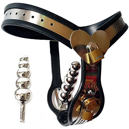 ZWBHSH Keuschheitsgürtel Frau mit Vaginalplug und Anal Plug Unsichtbar Chastity Belt Women Keuscheitsguertel BDSM Bondage Fetisch Keuschheitskäfig für Party Sex Spielzeug,60/70 cm ZWBHSH Keuschheitsgürtel Frau mit Vaginalplug und Anal Plug Unsichtbar Chastity Belt Women Keuscheitsguertel BDSM Bondage Fetisch Keuschheitskäfig für Party Sex Spielzeug,60/70 cm von ZWBHSH