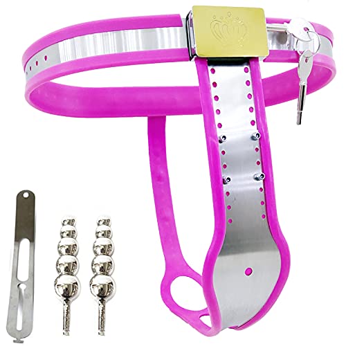 ZWBHSH Keuschheitsgürtel Für Damen Mit Vaginalplug Und Anal Plug Edelstahl Keuschheitsgürtel Sexspielzeug Set Sm Bondage Fetisch Sex Toyset Für Frauen Extrem Party Sex Spielzeug,Rosa,120/130cm ZWBHSH Keuschheitsgürtel Für Damen Mit Vaginalplug Und Anal Plug Edelstahl Keuschheitsgürtel Sexspielzeug Set Sm Bondage Fetisch Sex Toyset Für Frauen Extrem Party Sex Spielzeug,Rosa,120/130cm von ZWBHSH