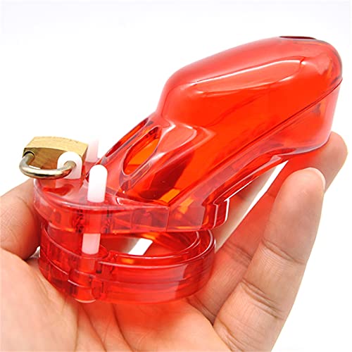 ZWBHSH Keuschheitsgürtel Keuschheitskäfig Herren Cb6000 Kunststoff Peniskäfig 5 Größen Penisringe Keuschheit Gerät Keuschheitsschelle Cock Cage Sm Bondage Sexspielzeug Für Männer,Rot ZWBHSH Keuschheitsgürtel Keuschheitskäfig Herren Cb6000 Kunststoff Peniskäfig 5 Größen Penisringe Keuschheit Gerät Keuschheitsschelle Cock Cage Sm Bondage Sexspielzeug Für Männer,Rot von ZWBHSH