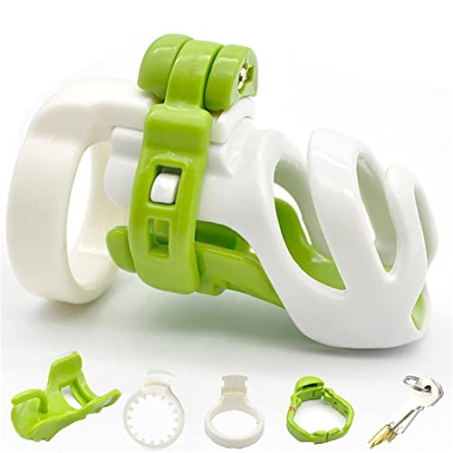 ZWBHSH Keuschheitsgürtel Mann Peniskäfig Harz Chastity Cage Mit 7 Größen Cockringe Penisringe Belüftung Keuschheitskäfig Herren Sm Bondage Extrem Fetisch Sexspielzeug Für Männer,Grün,M ZWBHSH Keuschheitsgürtel Mann Peniskäfig Harz Chastity Cage Mit 7 Größen Cockringe Penisringe Belüftung Keuschheitskäfig Herren Sm Bondage Extrem Fetisch Sexspielzeug Für Männer,Grün,M von ZWBHSH