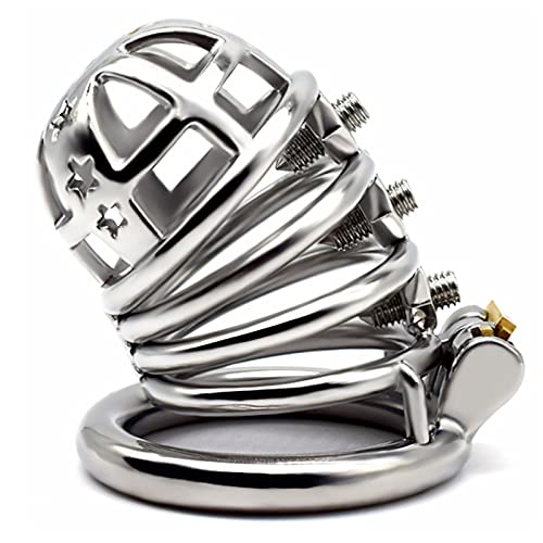 ZWBHSH Peniskäfig Cbt Keuschheitsgürtel Mann Extrem Edelstahl Chastity Cage Mit Spikes Und Dornen Cock Cage Bondage Sm Erotik Ball Torture Male Chastity Device Männer Sex Sexspielzeug,50mm ZWBHSH Peniskäfig Cbt Keuschheitsgürtel Mann Extrem Edelstahl Chastity Cage Mit Spikes Und Dornen Cock Cage Bondage Sm Erotik Ball Torture Male Chastity Device Männer Sex Sexspielzeug,50mm von ZWBHSH