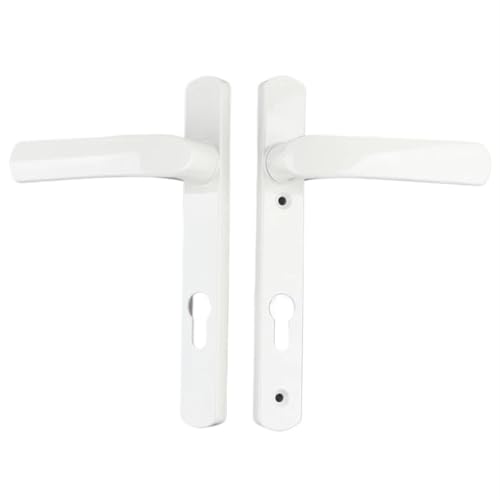 Türgriff Badezimmertürschloss, Türschloss aus Aluminiumlegierung, Badezimmertürgriff, Griff, Zubehör for Schlosskörper-Set(White handle) von ZWCSHUU