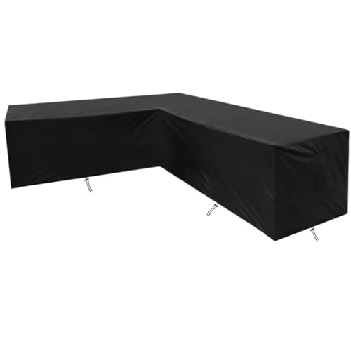 ZWCSHUU Abdeckung Gartenmöbel L-förmige Möbel wasserdichte Abdeckung Outdoor Garten Terrasse Rattan Sofa Abdeckung(210X270X85x90x65cm) von ZWCSHUU