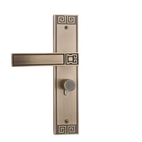 ZWCSHUU Türgriff Aluminium Legierung Türschlösser Wohnzimmer Schlafzimmer Innen Tür Griff Schloss Sicherheit Lock Home Hardware(Bronze) von ZWCSHUU