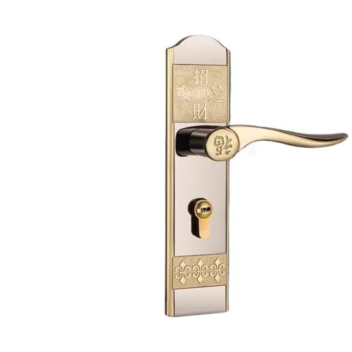 ZWCSHUU Türgriff Apartment Zimmer Holz Türschloss Set Haus Diebstahlsicherung Innentür Schlafzimmermöbel Sicherheitsschloss for Haustüren mit Schlüssel(B type) von ZWCSHUU