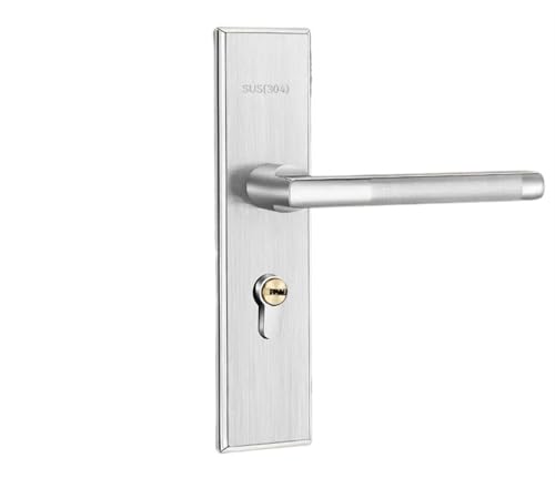 ZWCSHUU Türgriff Apartment Zimmer Holz Türschloss Set Haus Diebstahlsicherung Innentür Schlafzimmermöbel Sicherheitsschloss for Haustüren mit Schlüssel(F type) von ZWCSHUU