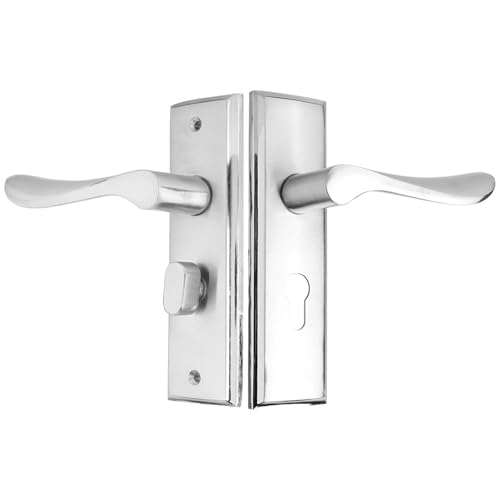 ZWCSHUU Türgriff Schlafzimmertürschloss, Aluminiumlegierung, Innensicherheits-Türgriffschloss for 3,5–4,5 cm große Türrahmen for Wohnzimmertoilette von ZWCSHUU
