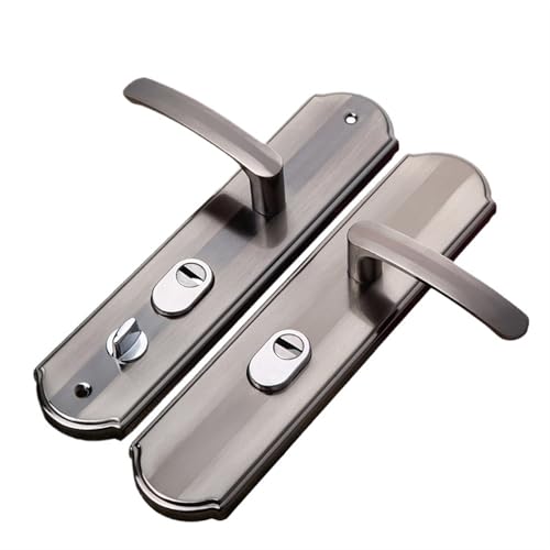 ZWCSHUU Türgriff Türgriff aus Aluminiumlegierung, universeller Sicherheitstürgriff, Paarschloss, verdickter Plattengriff, Türschloss, Haushaltshardware von ZWCSHUU