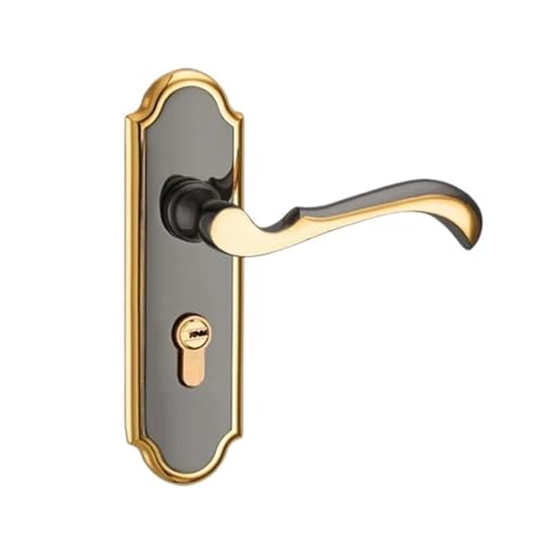 ZWCSHUU Türgriff Türschloss Innen Schlafzimmer Einzelzunge Zimmer Titan Schwarz Gold Schloss Griff Universal Loch ZWCSHUU Türgriff Türschloss Innen Schlafzimmer Einzelzunge Zimmer Titan Schwarz Gold Schloss Griff Universal Loch von ZWCSHUU