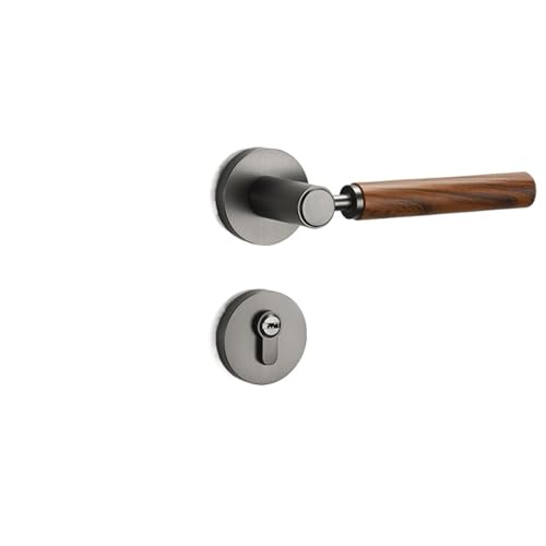 ZWCSHUU Türgriff Türschlossgriff-Set for Schlafzimmer aus Zinklegierung, geräuschloses Sicherheitstürschloss for den Innenbereich, universelles Riegelschloss, Haushaltshardware(A2) von ZWCSHUU