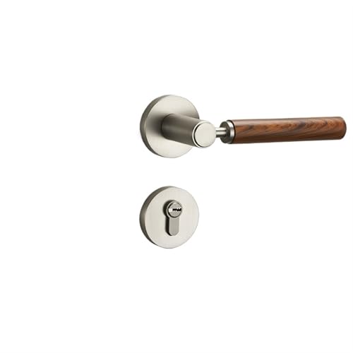 ZWCSHUU Türgriff Türschlossgriff-Set for Schlafzimmer aus Zinklegierung, geräuschloses Sicherheitstürschloss for den Innenbereich, universelles Riegelschloss, Haushaltshardware(A3) von ZWCSHUU