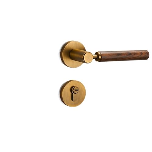ZWCSHUU Türgriff Türschlossgriff-Set for Schlafzimmer aus Zinklegierung, geräuschloses Sicherheitstürschloss for den Innenbereich, universelles Riegelschloss, Haushaltshardware(A4) von ZWCSHUU