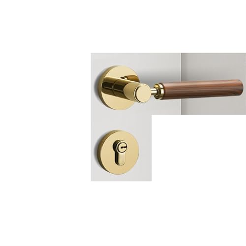 ZWCSHUU Türgriff Türschlossgriff-Set for Schlafzimmer aus Zinklegierung, geräuschloses Sicherheitstürschloss for den Innenbereich, universelles Riegelschloss, Haushaltshardware(A5) von ZWCSHUU