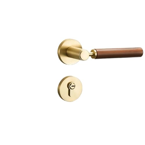 ZWCSHUU Türgriff Türschlossgriff-Set for Schlafzimmer aus Zinklegierung, geräuschloses Sicherheitstürschloss for den Innenbereich, universelles Riegelschloss, Haushaltshardware(A6) von ZWCSHUU
