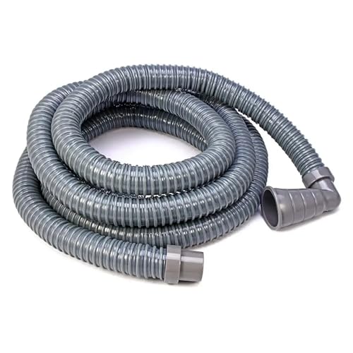 ZWCSHUU Waschmaschinenschlauch 2/3/4/5M Waschmaschine Geschirrspüler Ablaufschlauch Abwasser Ausstoßen Weicher Schlauch Dehnbarer Ablauf Flexibles Rohr 32-42mm(5 Meter) von ZWCSHUU