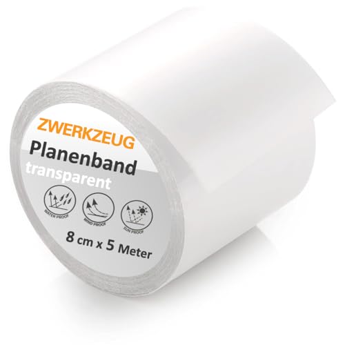ZWERKZEUG Reparaturklebeband für Planen, 5 m x 8 cm, Selbstklebend von ZWERKZEUG