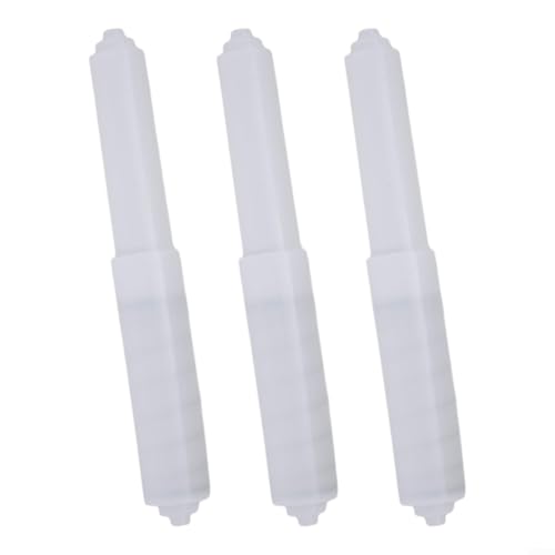 3 x verstellbare federbelastete Toilettenpapierspindel-Ersatzhalter aus Kunststoff für Badezimmer (weiß, 3 Stück) von ZWEquipint