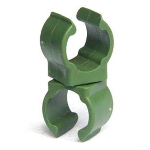 50 Pflanzenclips, Verbindungsstücke für Stützstangen, verstellbar und Gartenzubehör (16 mm) von ZWEquipint