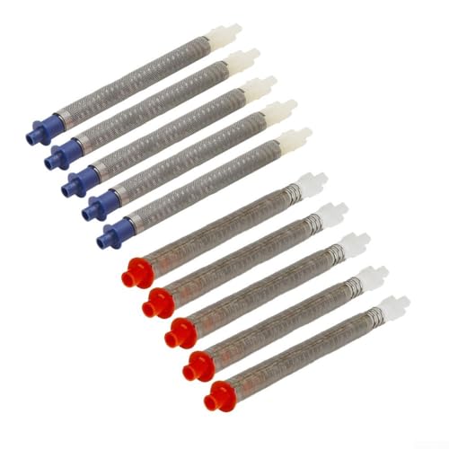 Airless-Farbsprühfilter 60100 Mesh für SG10 und SG1EF Sprühgeräte, Edelstahl und verstärkte Kunststoffkonstruktion (50 Mesh), 5 Stück von ZWEquipint