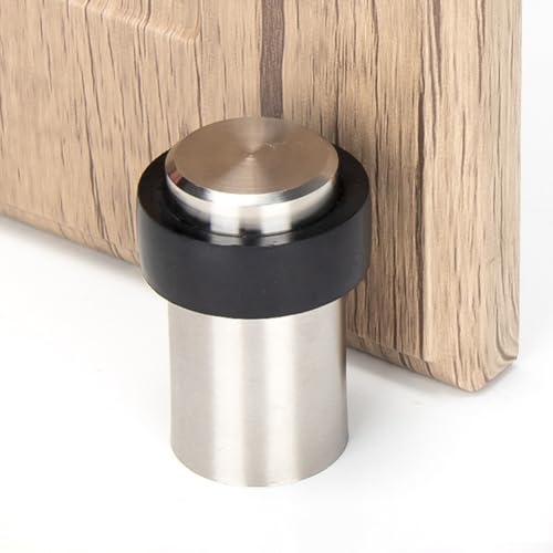 Anti-Kollisions-Edelstahl-Türstopper mit Gummipolster zum Schutz von Wänden und Türen vor Schäden und zur Reduzierung von Lärm in Wohn- und Gewerbeflächen (46 mm) von ZWEquipint