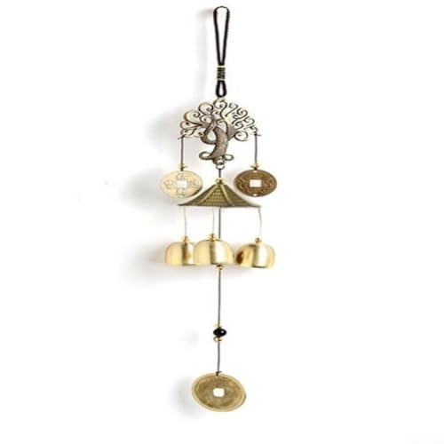 Baum-Windspiel, Glocke, Kupferlegierung und Holz-Design, erzeugt schöne Klänge, perfekt für Haus und Garten von ZWEquipint