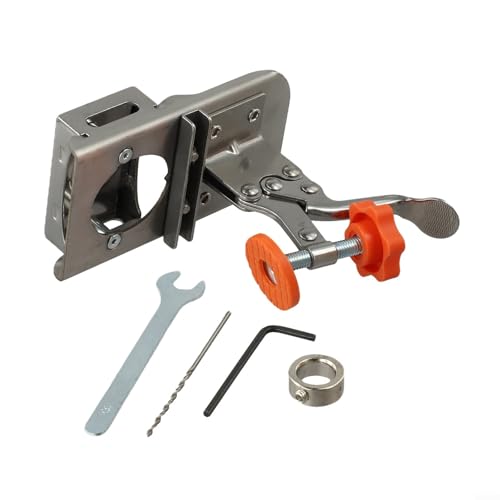 Edelstahl-Scharnierbohrvorrichtung, Präzisions-Loch-Locator für Holzmöbel, Türen und Fenster (A) von ZWEquipint