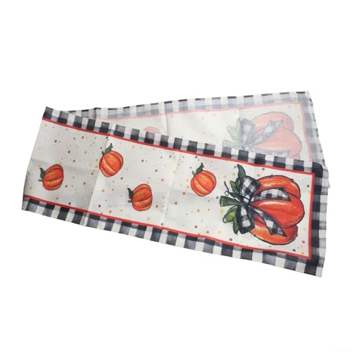 Einzigartiger Tischläufer mit Kürbisblatt-Druck, tolle Dekoration für Partys und Familienfeiern (B) von ZWEquipint