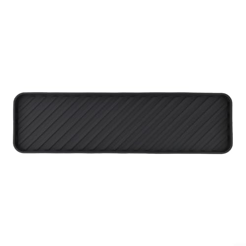 Elegante Silikonmatte für die Küche, hitzebeständig und perfekt zum Trocknen von Geschirr (schwarz) von ZWEquipint