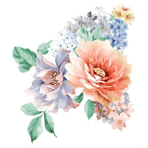 Eleganter Blumen-Aufkleber für Badezimmer und WC-Sitze, bezaubernde Abziehbilder für Schränke und Kühlschränke (A) von ZWEquipint