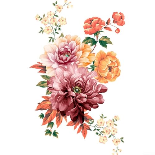 Eleganter Blumen-Aufkleber für Badezimmer und WC-Sitze, bezaubernde Abziehbilder für Schränke und Kühlschränke (G) von ZWEquipint
