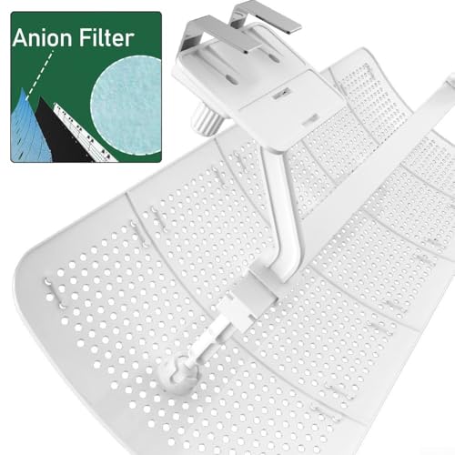 Lüftungsgitter für Deckenlüfter mit 5 Blättern zur Kontrolle der Luftrichtung und zur Verhinderung von Feuchtigkeitsbildung für eine komfortablere Luftverteilung (Anionenfilter) von ZWEquipint