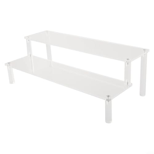 Mehrschichtiges Acrylregal für Parfüms und Sammlerstücke, abnehmbar und leicht zu pflegen, 2 Schichten 30 cm von ZWEquipint