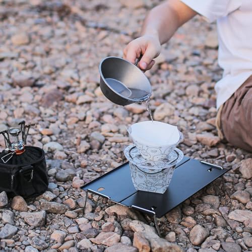 Outdoor Silikonbecher 19g Faltbares Geschirr entworfen für Camping Abenteuer (D) von ZWEquipint