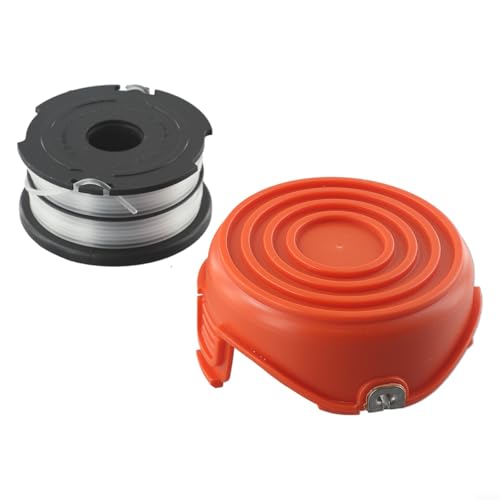 Rasentrimmerkappe mit Spulenfaden für Black and Decker GL337SB GL546SC GL650 GL651SB Serie von ZWEquipint