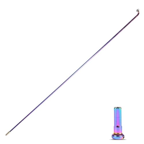 Rennrad-Speichen aus Edelstahl mit ölglatter Beschichtung, 2 0 mm Durchmesser, Längen 257, 293 mm Gewinde, kompatibel mit Standard-Speichenschlüsseln (293 mm) von ZWEquipint