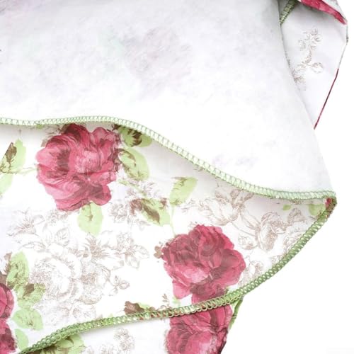 Runde Tischdecke für den Hausgebrauch aus PVC, geeignet für Tische mit 4 oder 6 Sitzplätzen (Rose(180cm)) von ZWEquipint