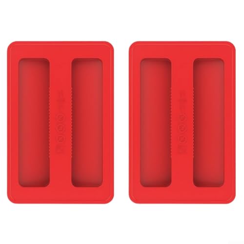 Silikon Toaster Abdeckung 2er Set für 2 Slice Geräte, praktischer und effektiver Staubschutz (Rot) von ZWEquipint